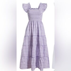 Hill House Ellie Nap Dress in Lilac Purple Gingham (with pockets!)